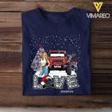 Personalized Love Jeep Life Christmas Gift T-shirt Printed NMTVQ231056