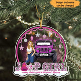 Personalized Jeep Girl Sassy Classy And A Bit Smart Acrylic Ornament Printed NTMTHN231058
