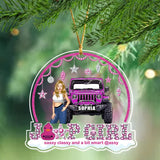 Personalized Jeep Girl Sassy Classy And A Bit Smart Acrylic Ornament Printed NTMTHN231058