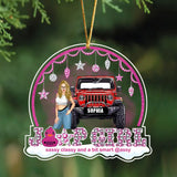 Personalized Jeep Girl Sassy Classy And A Bit Smart Acrylic Ornament Printed NTMTHN231058