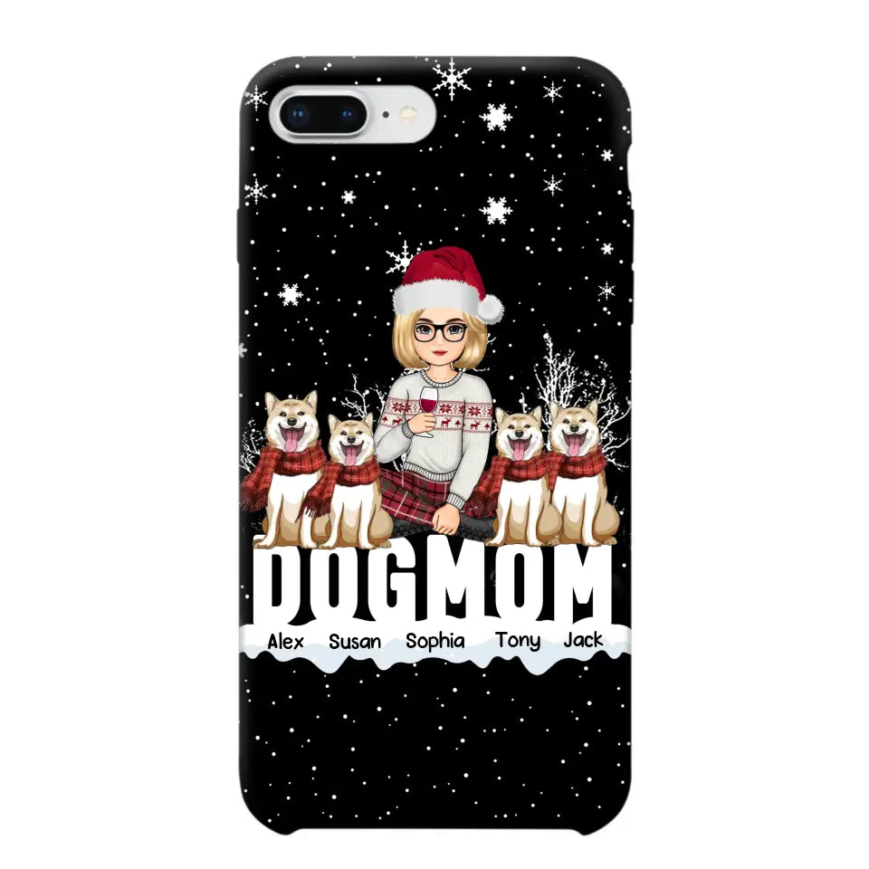 Personalized Dog Mom Girl Xmas Dog Lovers Gift Christmas Gift Phonecase Printed LVA231063