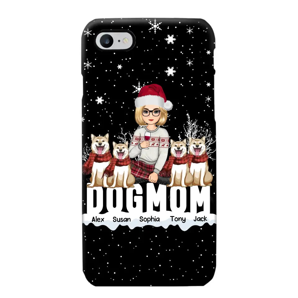 Personalized Dog Mom Girl Xmas Dog Lovers Gift Christmas Gift Phonecase Printed LVA231063