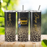 Personalized Jeep Girl Custom Name Skinny Tumbler Printed NTMTHN231075