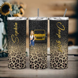 Personalized Jeep Girl Custom Name Skinny Tumbler Printed NTMTHN231075