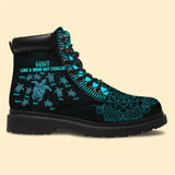 Personalized Aunt Like A Mom But Cooler Turtles & Kid Names Leather Boots Printed HTHVQ231109