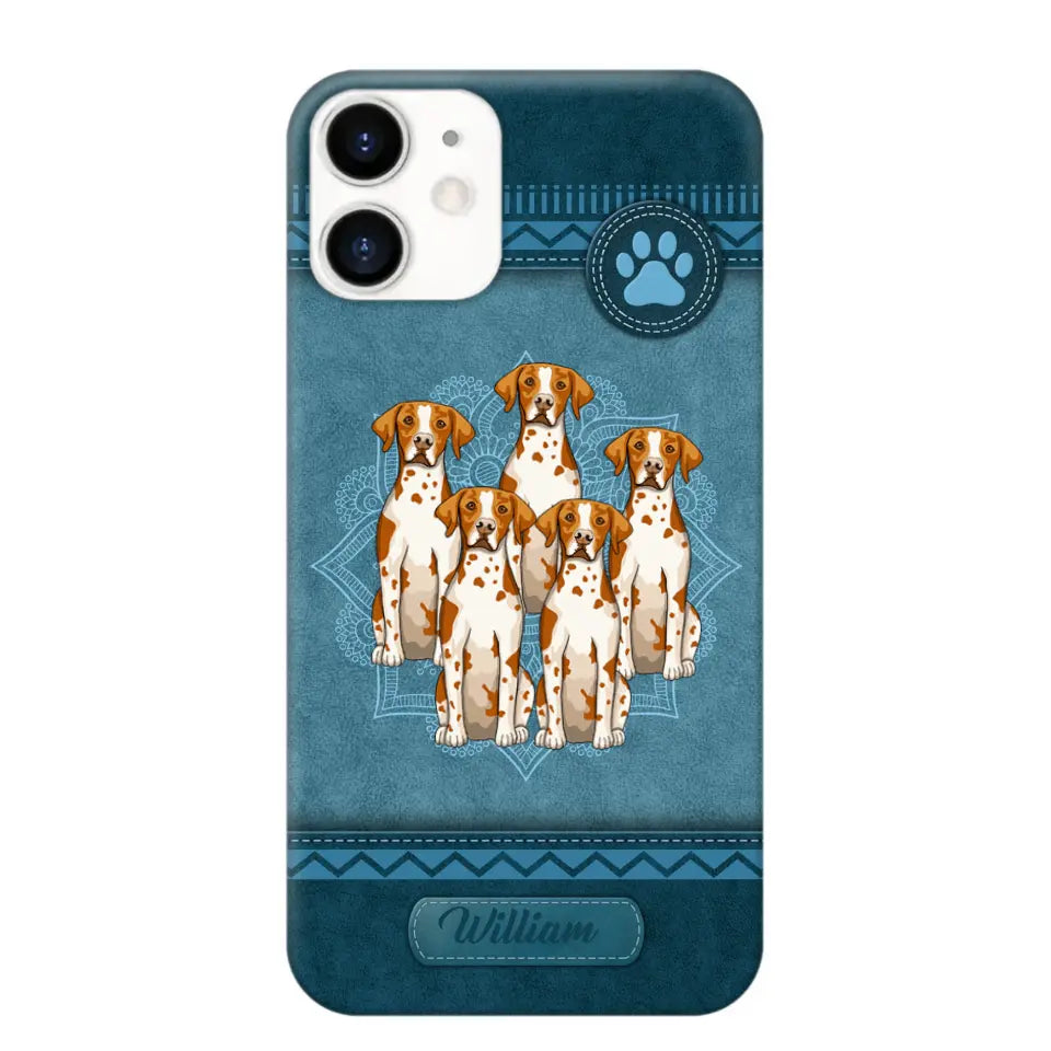 Personalized Dog Name Dog Lovers Gift Phonecase Printed LVA231126