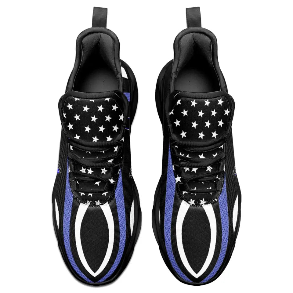 Personalized US Thin Blue Line States Flex Control Sneakers Printed QTVQ1137