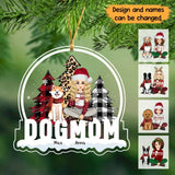 Personalized Dog Mom Dog Lovers Gift Christmas Gift Acrylic Ornament Printed LVA231139