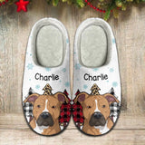 Personalized Christmas Gift For Dog Lover Slippers Printed QTLVA1166