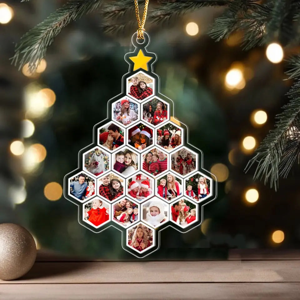 Personalized Upload Your Photo Family Gift Christmas Gift Acrylic Ornament Printed MTVQ231163