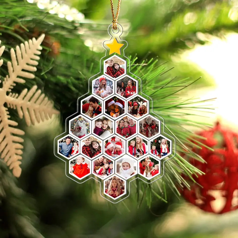 Personalized Upload Your Photo Family Gift Christmas Gift Acrylic Ornament Printed MTVQ231163