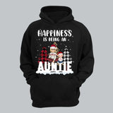 Personalized Happiness Is Being An Auntie Kid Names Christmas Gift Hoodie 2D Printed LVA231144