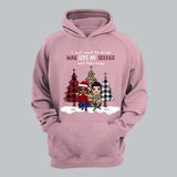 Personalized I Just Want To Drink Wine Love My Soldier And Take Naps Couple Gift Christmas Gift Hoodie 2D Printed QTHN231215