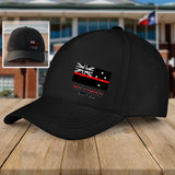 Personalized Australia Thin Red Line Retired Custom Served Times Black Cap QTHN1228