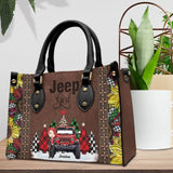 Personalized Jeep Girl Custom Name Christmas Gift Leather Bag Printed VQ231243