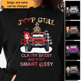 Personalized Jeep Girl Classy Sassy And A Bit Smart Assy Christmas Gift Hoodie 2D Printed HN231248