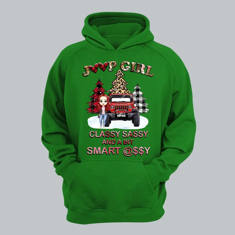 Personalized Jeep Girl Classy Sassy And A Bit Smart Assy Christmas Gift Hoodie 2D Printed HN231248