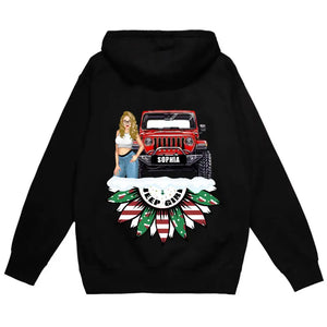 Personalized Jeep Girl Custom Name Hoodie 2D Printed HN231250