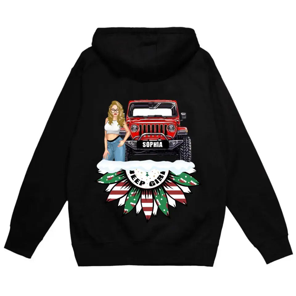 Personalized Jeep Girl Custom Name Hoodie 2D Printed HN231250