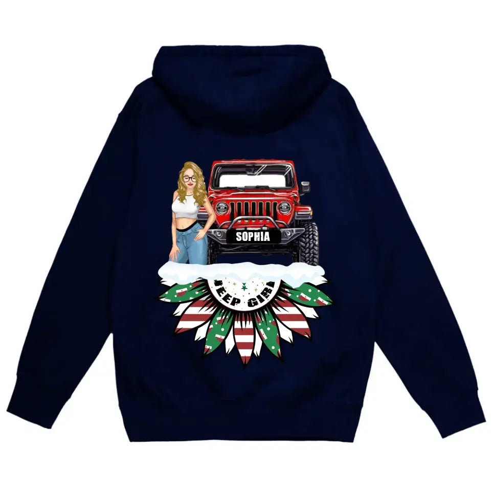 Personalized Jeep Girl Custom Name Hoodie 2D Printed HN231250