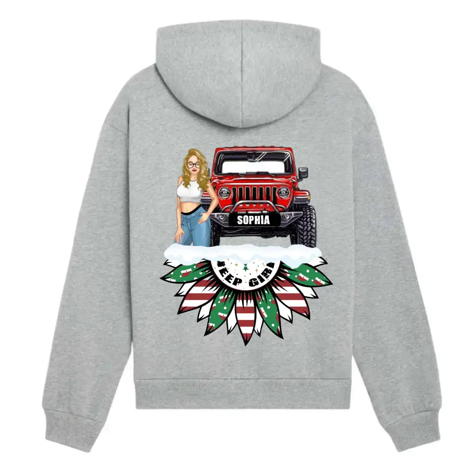 Personalized Jeep Girl Custom Name Hoodie 2D Printed HN231250
