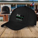 Personalized Australia Thin Green Line Retired Custom Served Times Black Cap QTHN1255