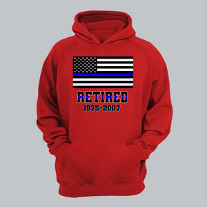 Personalized Retired US Police Custom Served Time Hoodie 2D Printed QTHN231249