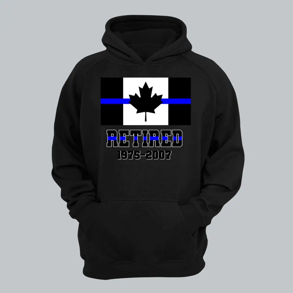 Personalized Retired Canadian Police Custom Served Time Hoodie 2D Printed QTHN231249