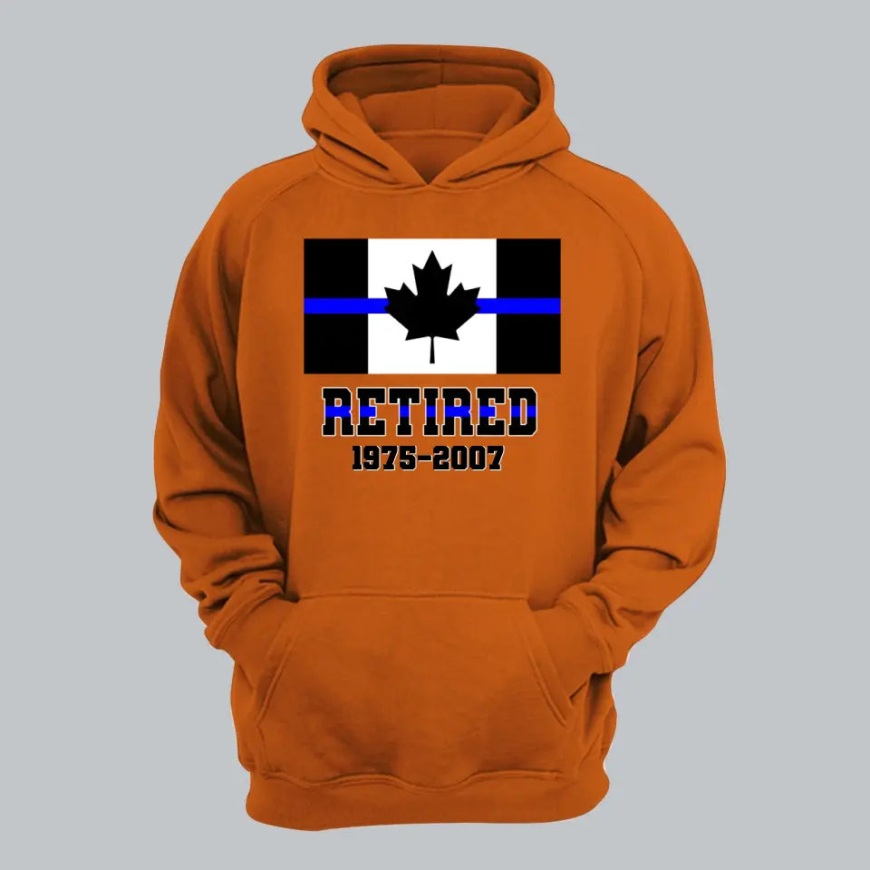 Personalized Retired Canadian Police Custom Served Time Hoodie 2D Printed QTHN231249