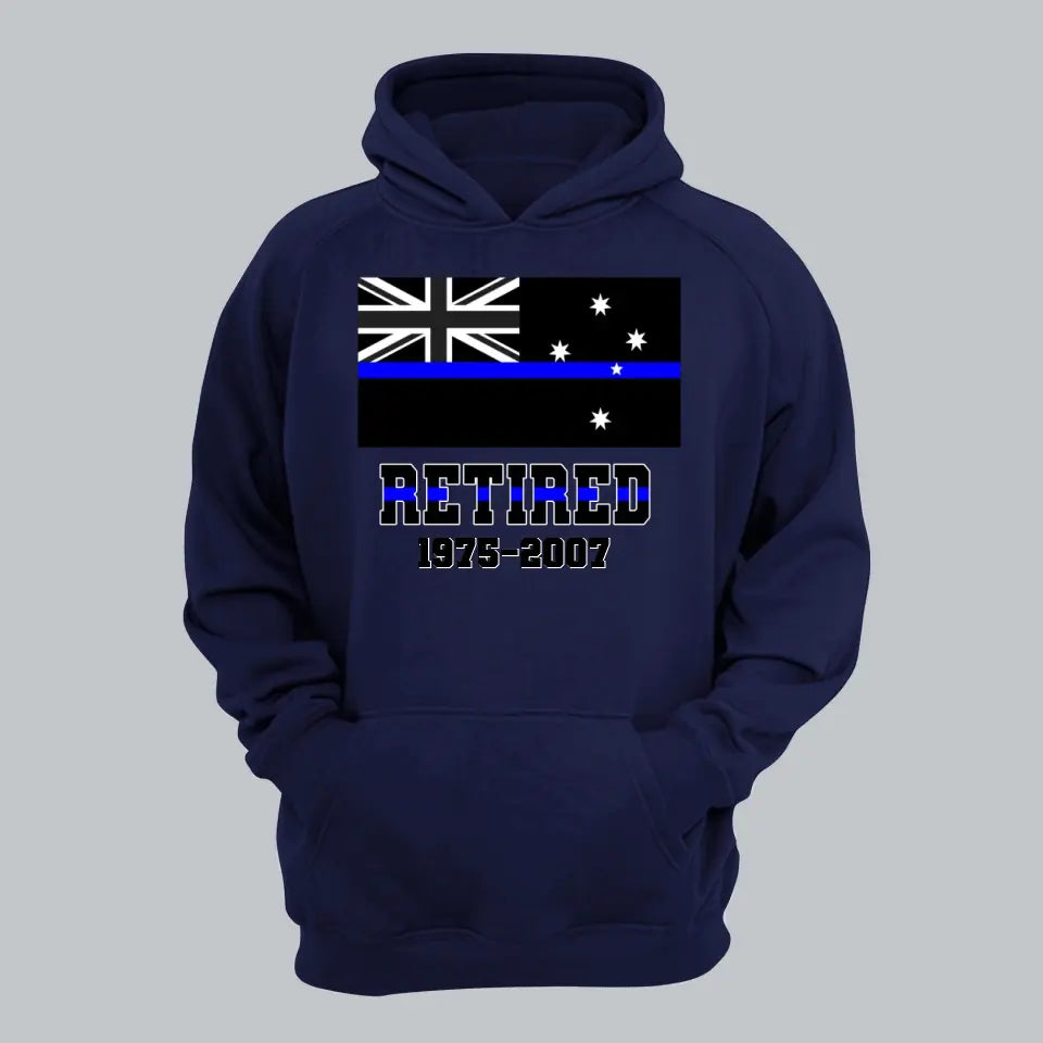 Personalized Retired Australian Police Custom Served Time Hoodie 2D Printed QTHN231249