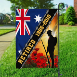 Personalized Retired Australian Veteran Garden Flag or House Flag Printed KVH231257