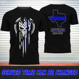 Personalized Retired US Police Officer Custom Served Time T-shirt Printed QTHN231261