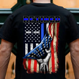 Personalized Thin Blue Line Retired T-shirt Printed QTVQ1300