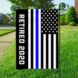 Personalized Retired US Police House Flag or Garden Flag Printed KVH231290