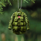 Personalized Canadian Veteran Rank Camo Custom Name Christmas Gift Acrylic Ornament Printed KVH231298