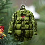 Personalized Canadian Veteran Rank Camo Custom Name Christmas Gift Acrylic Ornament Printed KVH231298