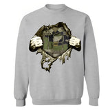 Personalized French Veteran Rank Camo Sweatshirt Printed KVH231318