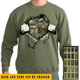 Personalized Norway Veteran Rank Camo Sweatshirt Printed KVH231318