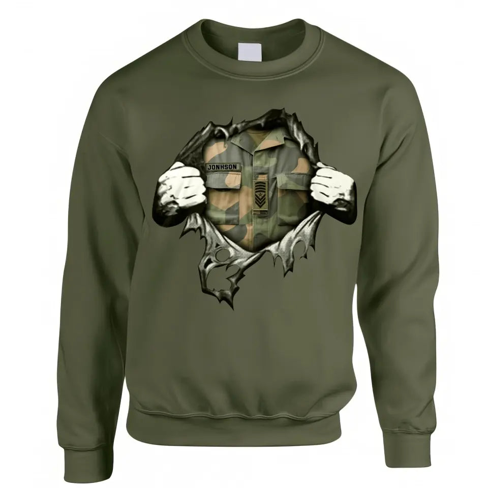 Personalized Norway Veteran Rank Camo Sweatshirt Printed KVH231318