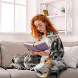 Personalized Life Is Better With Cats Knitting Sherpa or Fleece Blanket Printed VQ231315