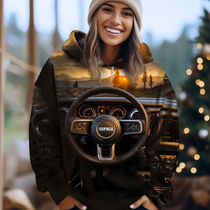 Personalized Jeep Dashboard 3D Sunrise Custom Name HN231325