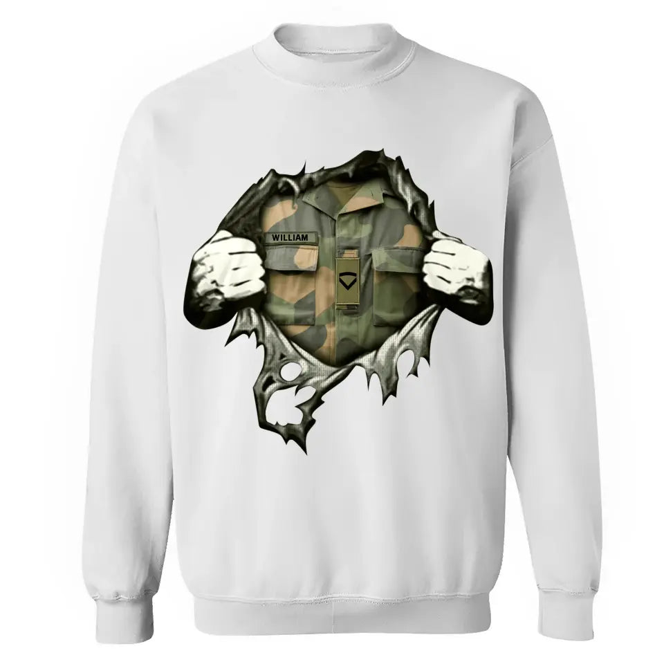 Personalized Norway Veteran Rank Camo Sweatshirt Printed KVH231318