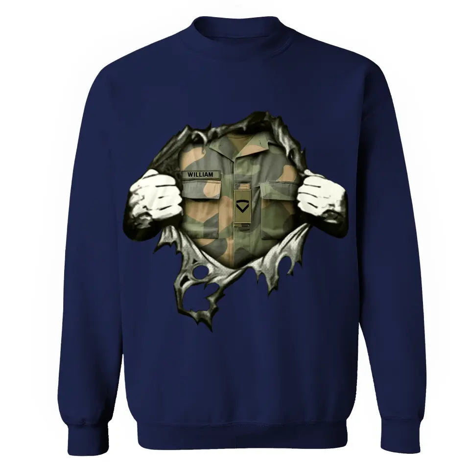 Personalized Norway Veteran Rank Camo Sweatshirt Printed KVH231318