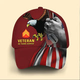 Personalized US Military Veteran Colorful 3D Cap QTKH1333