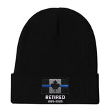 Personalized Retired Canadian Police Officer Custom Served Time Embroidered Beanie Printed KVH231338