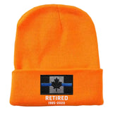 Personalized Retired Canadian Police Officer Custom Served Time Embroidered Beanie Printed KVH231338