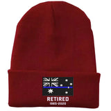 Personalized Retired Australian Police Officer Custom Served Time Embroidered Beanie Printed KVH231338