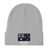 Personalized Retired Australian Police Officer Custom Served Time Embroidered Beanie Printed KVH231338