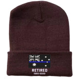 Personalized Retired Australian Police Officer Custom Served Time Embroidered Beanie Printed KVH231338