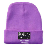 Personalized Retired Australian Police Officer Custom Served Time Embroidered Beanie Printed KVH231338